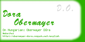 dora obermayer business card