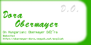 dora obermayer business card